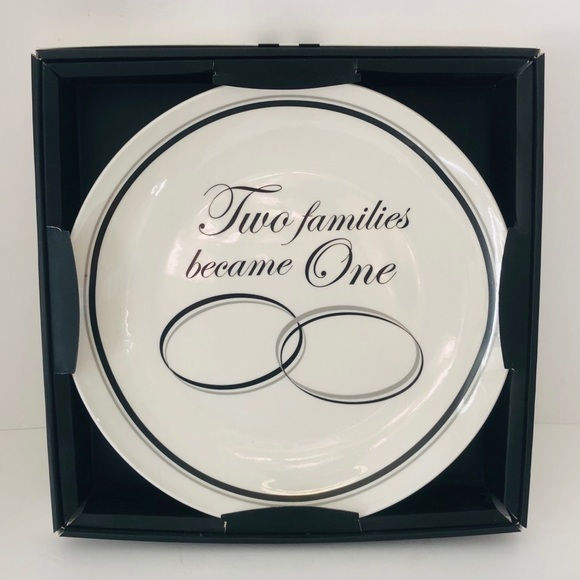 “Two Families Became One” Wedding Display Plate - Picture 1 of 7